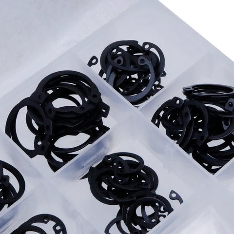 E Clip Assortment Kit 304 Stainless Steel 300 Pieces External Retaining Rings And C Clips For Automotive Machinery And DIY Projects Built To Last With Heat Treated Anti Corrosion Fasteners