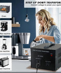 Heavy Duty Voltage Converter Transformer 3000W Step Up And Down 110V To 220V for home use on kitchen counter