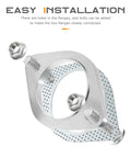 2 Pack Exhaust Gasket Kit For Cars And Trucks, Heavy Duty Metal Exhaust Flange Gasket, bolts and nuts, DIY 2 Inch Flange