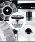 Primary Drive Clutch Replacement For EZGO TXT And RXV Golf Carts 2010 And Up Built Tough Aluminum Alloy And High Pressure Casting For Durability Replaces 672686 618684 644299 Fits EZGO TXT RXV 2010 Up Ready For Road, silver drive clutch close-up
