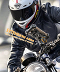 Motorcycle Phone Mount With Metal Extension Arm And Dual Vibration Dampeners For 4.7 To 6.7 Inch Phones on handlebar