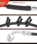 Front Brake Hydraulic Hose For Ford E250 E350 Econoline And E450 Super Duty 2-Piece Front Left Replacement Direct Fit ABS Compatible