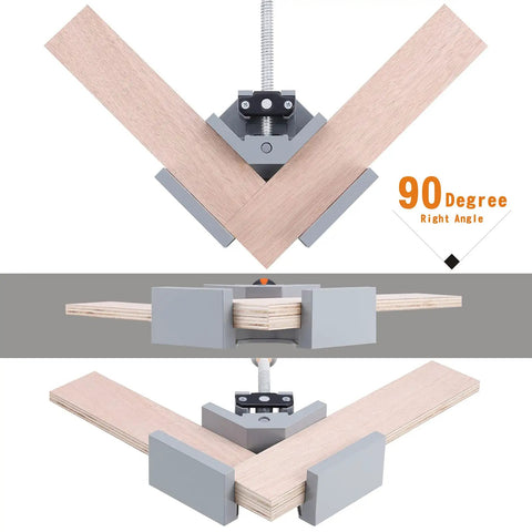 Beefy Right Angle Woodworking Clamp For Jigs And Cabinet Frames 90 Degree Corner Clamp Four Inch Quick Grip Aluminum Alloy
