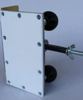 Knife Bevel Jig With Center Scribe Edge for Precision Grinding and Accurate Bevel Alignment showing rust-resistant Teflon pad