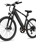 Powerful 1000W Peak Electric Bike For Adults, 26 Inch Ebike With 22 MPH Top Speed, 40 Mile Range, Black frame side view