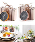 50 Piece Compass Themed Candy Boxes Gift Set For Sweet Treats And Party Favors In Gold And Rose Gold For Weddings Valentines Day Parties And Special Occasions featuring decorative table settings.