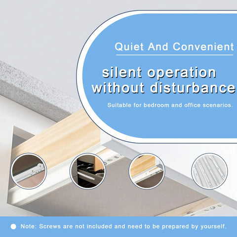 Heavy Duty 14 Inch Drawer Slide Kit With Steel Tracks And Soft Close Silent Runners Built To Last For Cabinets And Dressers Bottom Or Side Mount Glides Replacement For Everyday Use And Heavy Load Drawer Drawers, white steel slides