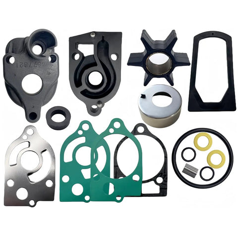 Mercury Marine Water Pump Impeller Kit For 30 To 70 HP Outboard Motors With Housing And Base Plug And Play Drop In Replacement
