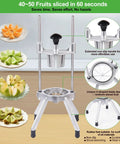 Pro Grade Citrus Slicer 8-Section with V-Shaped 420 Stainless Steel Blades Easy Wedger for Lemons and Limes NSF Certified