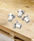 Pro Grade Woodworking Dowel Center Point Set Steel Dowel And Tenon Marking Pins for accurate hole alignment on wood surface