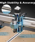 Front view: Genmitsu 4040-PRO CNC router for metal and acrylic, 3-axis engraving, GRBL control, 15.7 x 15.7 in area.