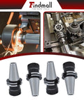 CAT40 ER32 Collet Chuck Set, 8 Piece, 2.76 Inch Gage Length, CNC engraving milling tool kit, shown with machining tools