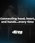 Silhouette of a person working at a table with text 'Connecting head, heart, and hands...every time' and Kreg logo.