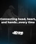 Man working on woodworking project with Kreg logo, text 'Connecting head, heart, and hands...every time'