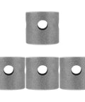Four carbon steel components of Swivel Mount Trailer Jack For Camper Welding, Beefy Build Heavy Duty Pipe Bracket For RV Leveling And Stabilization