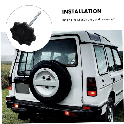 No-Fuss Spare Tire Hold-Down Bolt And Mounting Hardware on SUV, Durable Metal And Plastic Construction, Easy To Install