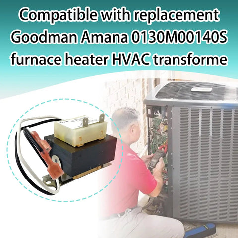 120V To 24V HVAC Transformer For Goodman Amana Furnaces 40VA Class 2 Control Primary 120V Secondary 24V Foot Mount
