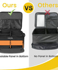 Two Layer Golf Trunk Organizer With Ventilated Shoe Compartment For Two Pairs Shoes Waterproof Car Trunk Locker With Adjustable Panels