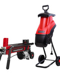Do It All 2 In 1 Electric Log Splitter And Wood Chipper Bundle, 6.5 Ton Hydraulic Splitter, 15 Amp Chipper for Yard Cleanup