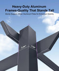 Heavy-duty aluminum frame detail of Aluminum Outdoor Pergola With Wind Resistant Frame, Retractable Canopy And Double Sun Shade.