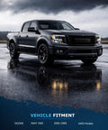 Image of a Dodge Ram 1500 2002-2005, 4WD model parked on wet pavement. Reflective surface highlighting vehicle fitment.