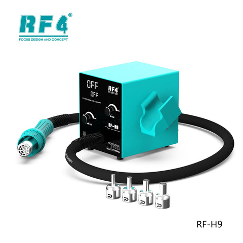 Pro Grade Intelligent Hot Air Soldering Station With Digital Display And Overheat Protection For PCB Desoldering, compact unit with nozzles