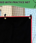 Backyard Baseball Batting Cage Backstop Built From Heavy Duty Vinyl Tarp 4x6 Foot with copper grommets on practice net