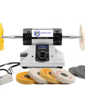 Jewelry Polisher And Buffing Machine With Adjustable Variable Speed Bench Grinder For Jewelry Making And Metal Finishing