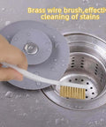 Brass wire brush cleaning sink drain, Pro Grade Three Pack Brass Wire Brush Set For 3D Printer Nozzle Cleaning