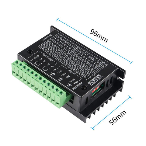 3 Pack TB6600 Stepper Motor Driver For CNC Controller, Single Axis Hybrid Driver, compact and high-current design, dimensions 96x56mm