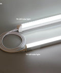 Go To Double Female Linkable Power Cord Set, 5 Foot For T5 T8 LED Tube Light Fixtures, 3 Prong Lamp Connecting Wire, Heat Resistant PVC, US Standard, Pack Of 10 connected to T5 and T8 LED tube lights