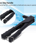 LIYJTK Portable Rivet Gun Set Kit Efficient Hand Tool For Metal And Leather Fastener With Anti-Slip Handle Fits 3/32 1/8 5/32 And 3/16 Inch Nuts Quickly non-slip PVC handle