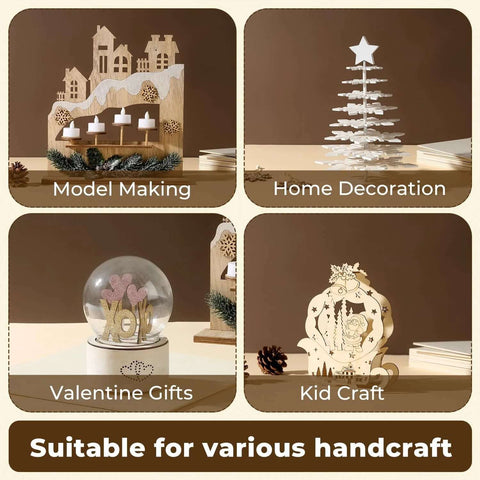 12-pack basswood sheets, 12x16x1/8 in (3 mm), laser cutting and engraving blanks for DIY crafts