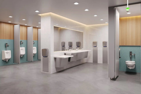 1.6 GPF Top Mount Exposed Sensor Flush Valve For Water Closet With Gear-Driven Ceramic Cartridge, Hydropower, AV Diaphragm, HydroX Power Technology Delivers Renewable, Low-Maintenance Performance. commercial restroom wall-mounted urinals and toilet