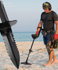 Heavy Duty Serrated Metal Detecting Shovel With Belt Mount Sheath For Treasure Hunting and Gardening on beach