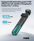 Intelligent Battery For DJI Osmo Pocket 4 Pro And Pocket 3 With Xtra Muse 5000mAh 21700 Cell 20W Fast Charge LCD Display