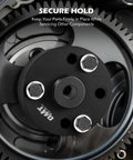 Close-up of gear in Pro Grade 11 Piece Camshaft Timing Tool Set For Cummins ISX QSX X15 Diesel Engines with holding tool in place
