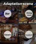 Rustic Industrial Led Wall Mounted Metal Wine Bar Dope Three Tier Bottle Storage Rack For Kitchen And Living Room Decor in bar, dining room, tavern and household settings.