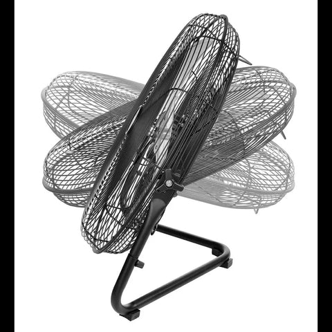 20-Inch Floor Fan And Wall Mount Air Mover For Home, Garage, And Job Site Use With High Velocity Airflow And Adjustable Tilt