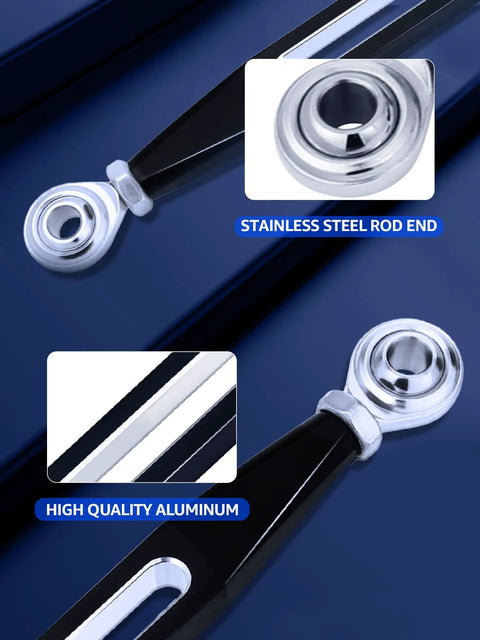 Aftermarket Shift Linkage Replacement For Harley Davidson 1986 2024 Street Glide Electra Glide Road King Road Glide Softail Smooth Precise Gear Shifts With Polished Finish stainless steel rod end, black aluminum, 12-13 in