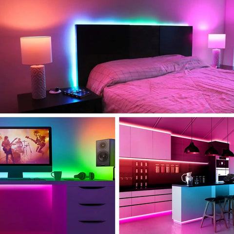 Led Neon Rope Lights With Music Sync, 9.84ft 24V Smart Dimmable Outdoor IP65 Waterproof LED Strip lighting bedrooms and kitchens uniquely.