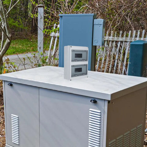 Weatherproof Outdoor Electrical Box With 24 Circuit Distribution Panel Wall Mount Dustproof Junction Enclosure for home use