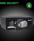 Digital Keypad Safe For Money And Jewelry With Bolt Down Kit, Steel Safe With Interior Lining, 0.78 Cu Ft open view