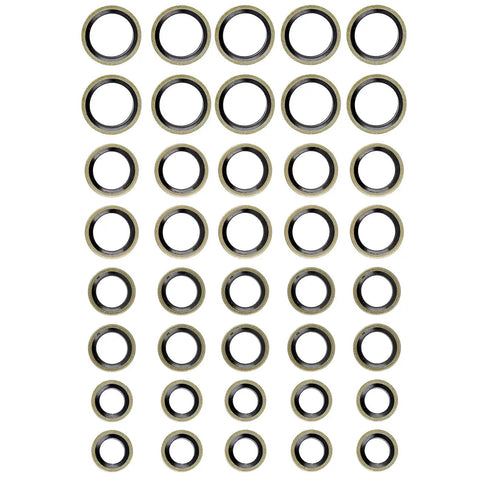 Heavy Duty Diesel Fuel Line Sealing Washers Kit For Dodge Cummins 5.7L 5.9L 6.7L Banjo Bolts 8mm 10mm 12mm 14mm Copper Gaskets Seals Set