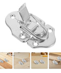 Heavy Duty 10 Pack Silver Metal Luggage Buckle Iron Clasp Draw Toggle Latch With Spring Lock for box hasp closure