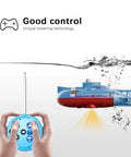 Mini RC Submarine Remote Control Boat With 360 Degree Rotation And Precise 6 Channel Control Electronic Water Toy in action