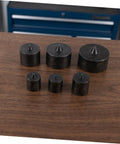 Outanaya 6pcs Heavy Duty Conical Shaft Protector Caps For Grip-O-Matic Pullers Machine Spindle Axle Guard Replacement metal caps set