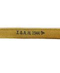 Authentic WWII British Lee Enfield Sling Reproduction Khaki Cotton Canvas Webbing Heavy Duty 44-Inch Adjustable Strap Detail 1944