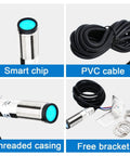 Laser Photoelectric Switch Sensor NPN NO And NC Four Wire Ten To Thirty Volt DC Input with PVC cable and free bracket