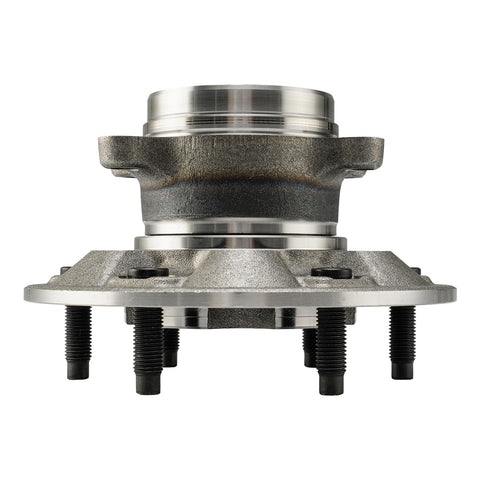 Front view of Beefed Up Front Wheel Bearing And Hub Assembly For Chevy Colorado 2009 2012 4WD And GMC Canyon 2009 2012 4WD 6 Lug Replacement Parts